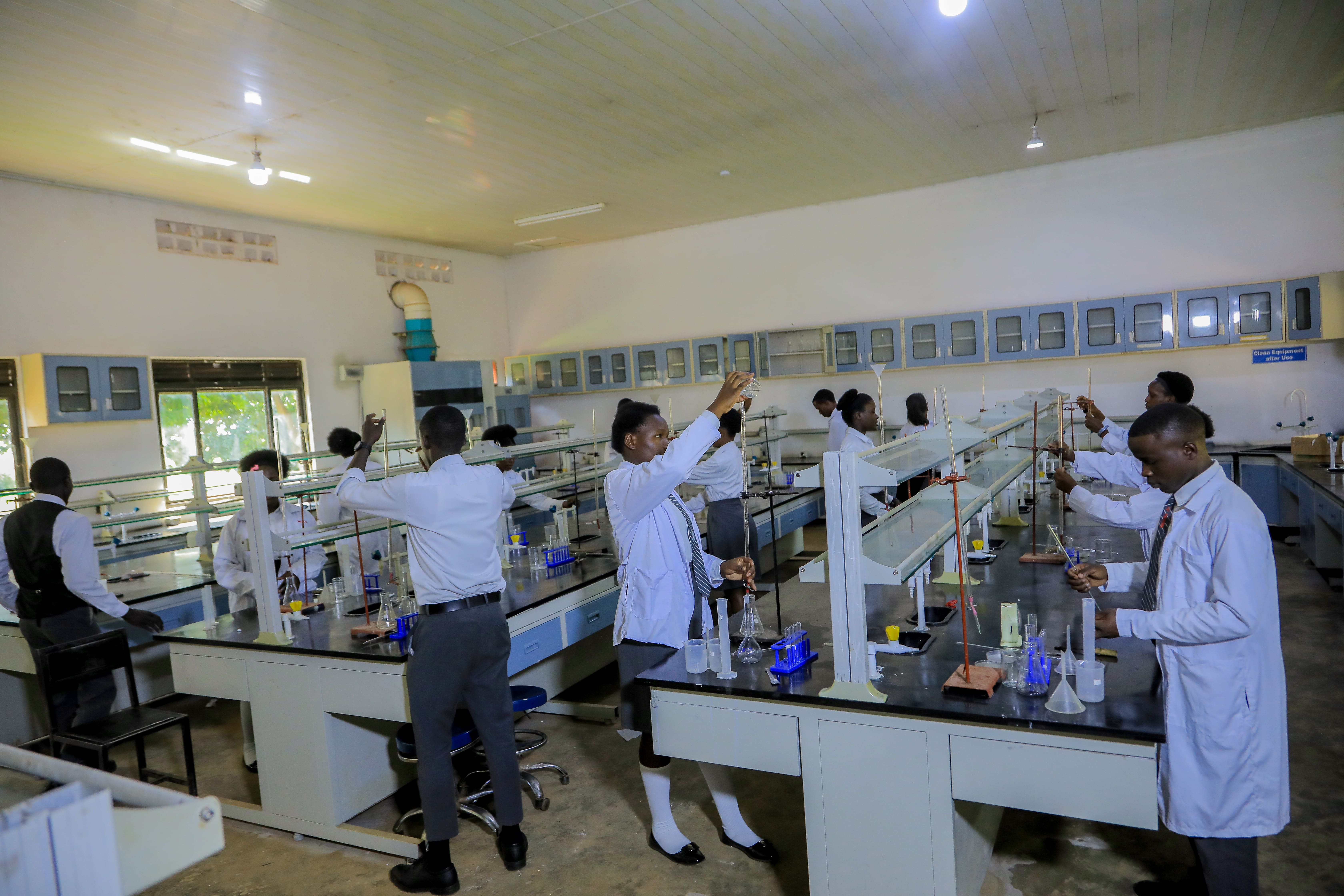 Students enjoying learning