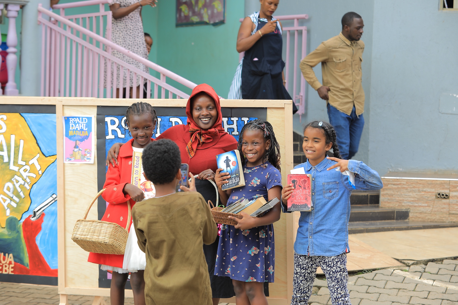 Learners participating in a Merryland International Book Week activity